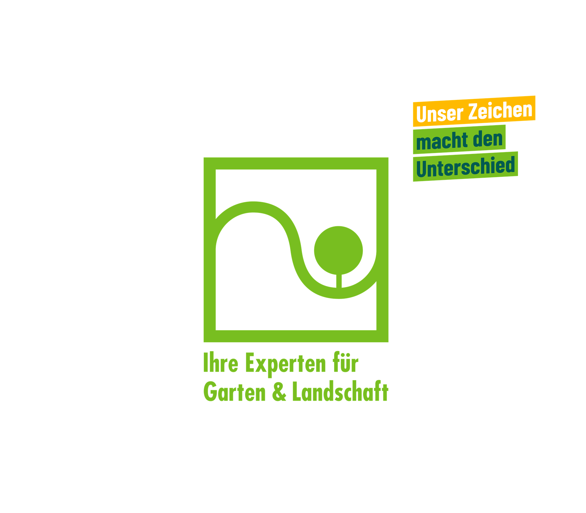 Unser Zeichen macht den Unterschied-Kennzeichen zeichnet die Experten für Garten und Landschaft aus
