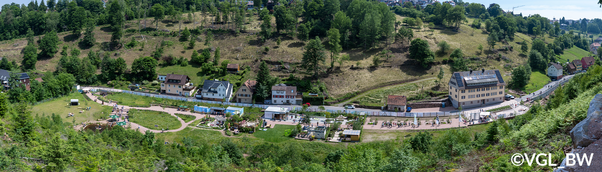 Übersicht von den Schaugärten in Tal X